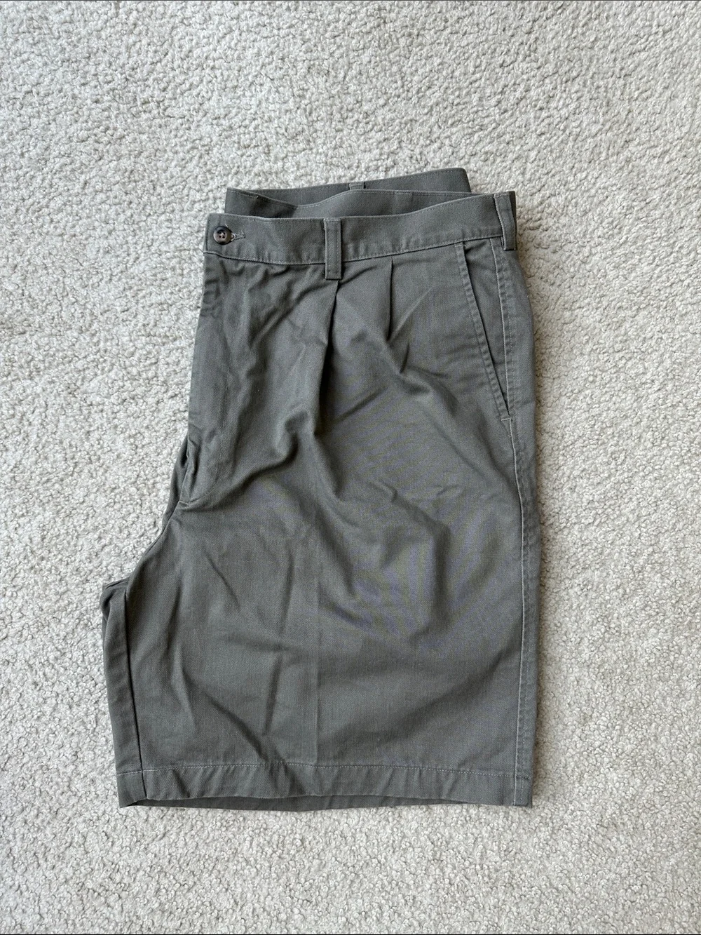 Haggar Men's Olive Cotton Shorts